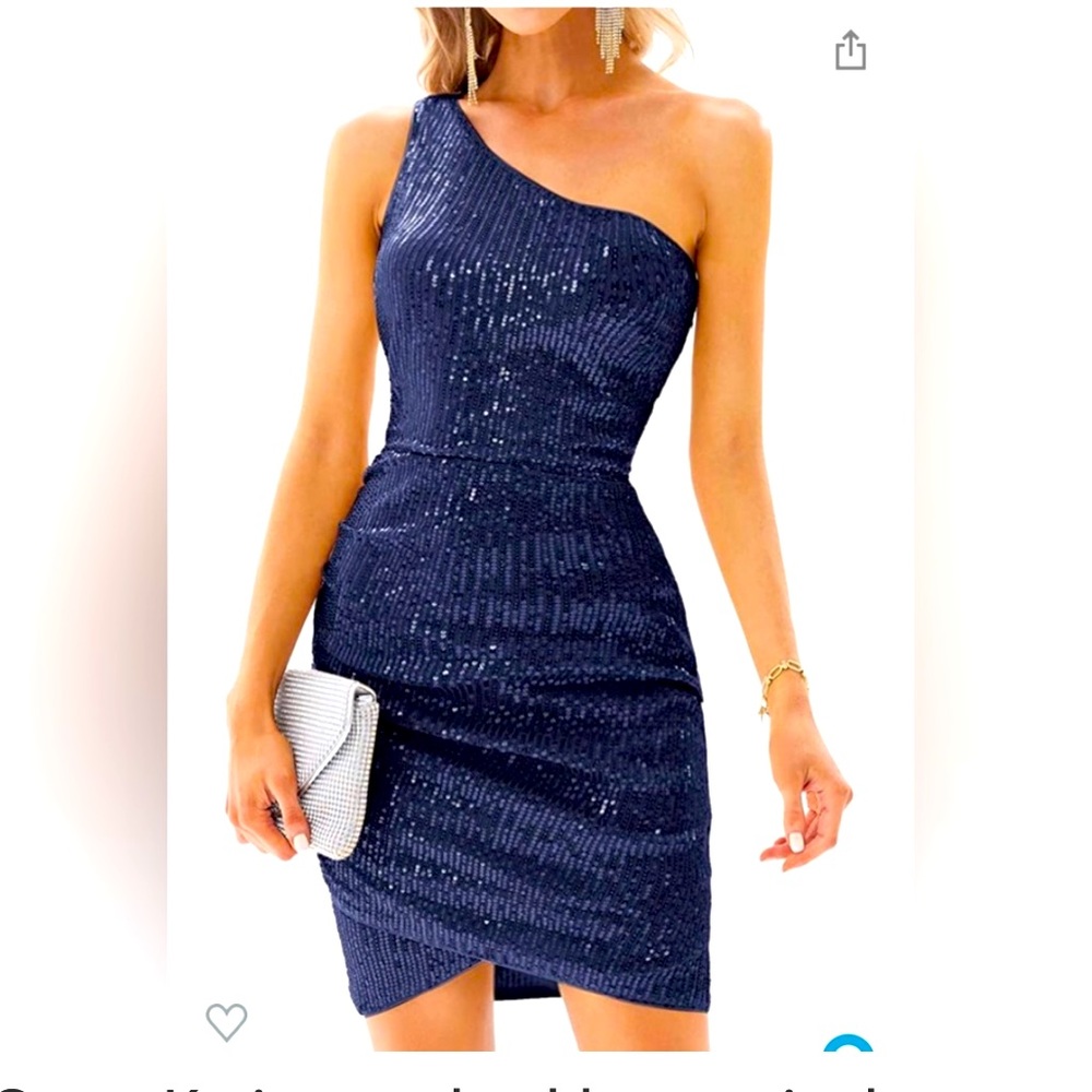 Grace Karin one shoulder sequin dress